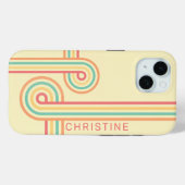 Coques Case-Mate iPhone Retro Line Art Super (Verso (horizontal))