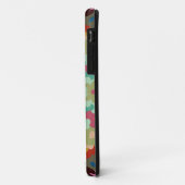 Coques Case-Mate iPhone Retro Mandala Flower Blue Vert et rose (Dos/Gauche)