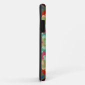 Coques Case-Mate iPhone Retro Mandala Flower Blue Vert et rose (Dos/Droite)