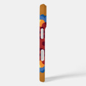 Coques Case-Mate iPhone Retro Mandala rouge bleu et jaune (Verso / Droite)