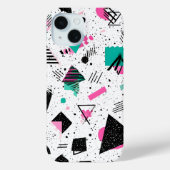 Coques Case-Mate iPhone Retro Memphis Geometric Pattern (Verso)