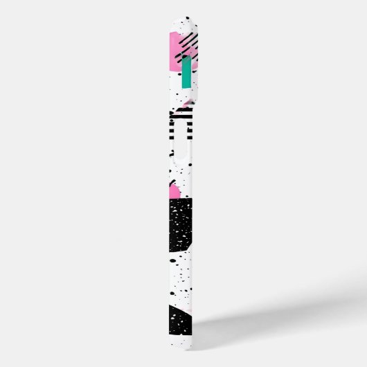 Coques Case-Mate iPhone Retro Memphis Geometric Pattern (Verso / Droite)