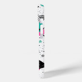 Coques Case-Mate iPhone Retro Memphis Geometric Pattern (Verso / Gauche)