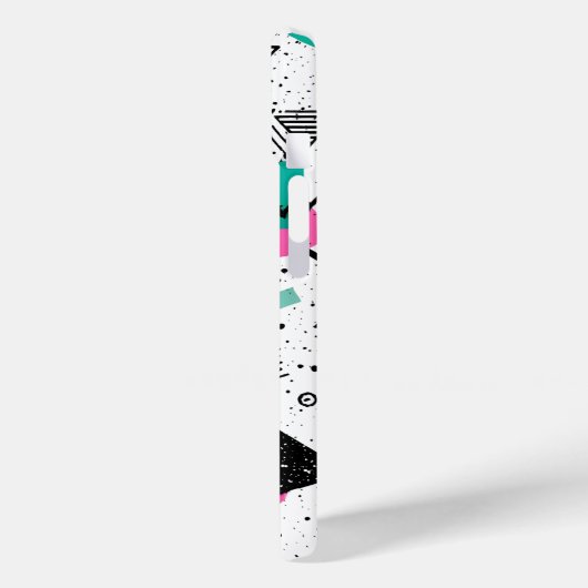 Coques Case-Mate iPhone Retro Memphis Geometric Pattern (Verso / Gauche)