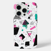 Coques Case-Mate iPhone Retro Memphis Geometric Pattern (Verso)