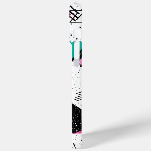 Coques Case-Mate iPhone Retro Memphis Geometric Pattern (Verso / Gauche)