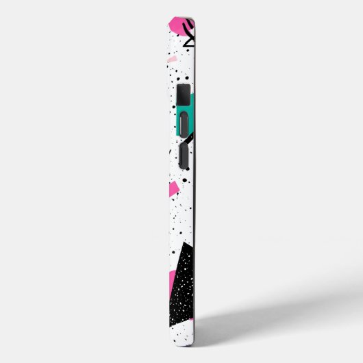 Coques Case-Mate iPhone Retro Memphis Geometric Pattern (Verso / Gauche)