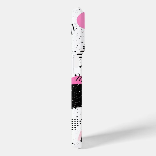 Coques Case-Mate iPhone Retro Memphis Geometric Pattern (Verso / Droite)