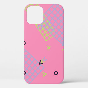 Case-Mate iPhone Case Retro Memphis Texture. Arrière - plan transparent
