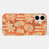 Coques Case-Mate iPhone Retro Mid Century Modern Tiki Pattern (Verso (horizontal))