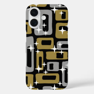 Coques iPhone 16 Retro Mid-Century Moderne Abstrait