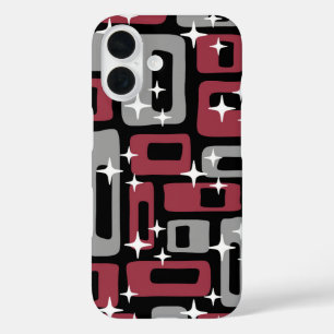 Coques iPhone 16 Retro Mid-Century Moderne Abstrait