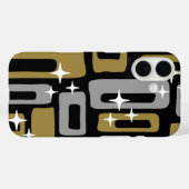 Coques Case-Mate iPhone Retro Mid-Century Moderne Abstrait (Verso (horizontal))