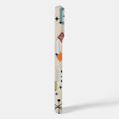 Coques Case-Mate iPhone Retro Mid-Century moderne Atomique Abstrait Motif (Verso / Droite)