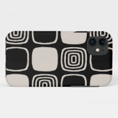 Coques Case-Mate iPhone Retro Mid-Century moderne géométrique Abstrait (Dos (Horizontal))