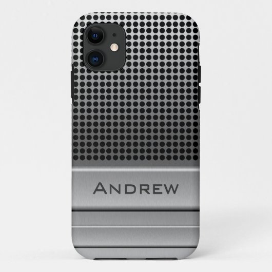 Coques Case-Mate iPhone Rétro modèle de nom de microphone (Dos)