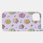 Coques Case-Mate iPhone Rétro motif de bonbons (Verso (horizontal))
