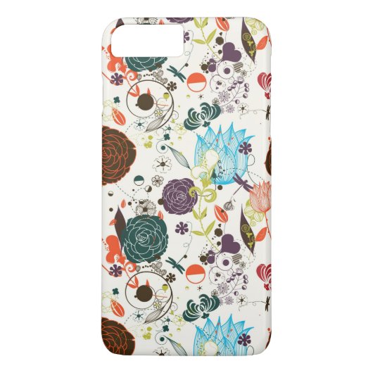 Coques Case-Mate iPhone Rétro motif floral 2 (Dos)
