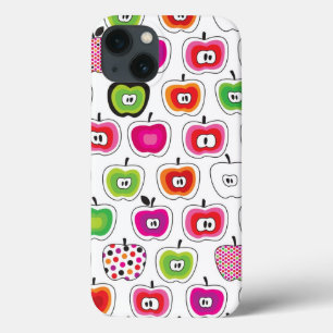 iPhone 13 Coque Rétro motif mignon de pomme
