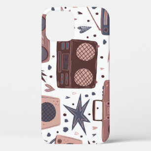 Case-Mate iPhone Case Retro Music Motif Vintage sans couture.