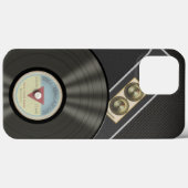 Coques Case-Mate iPhone Retro Music Vintage Vinyl Record (Verso (horizontal))
