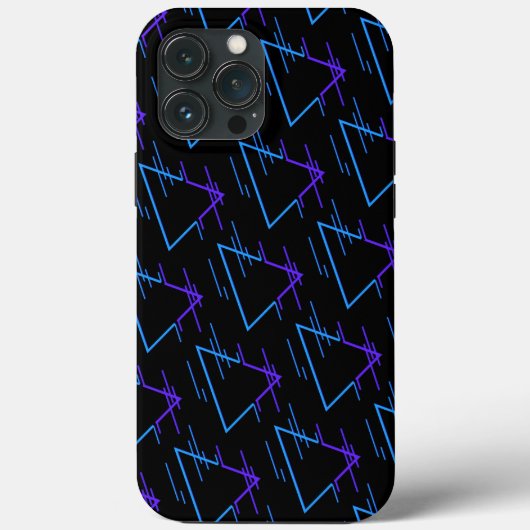 Coques Case-Mate iPhone Retro Neon Motif géométrique 2 (Verso)