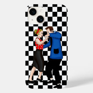 Coque Pour iPhone 14 Retro Nostalgic 1950's Couple Dancing
