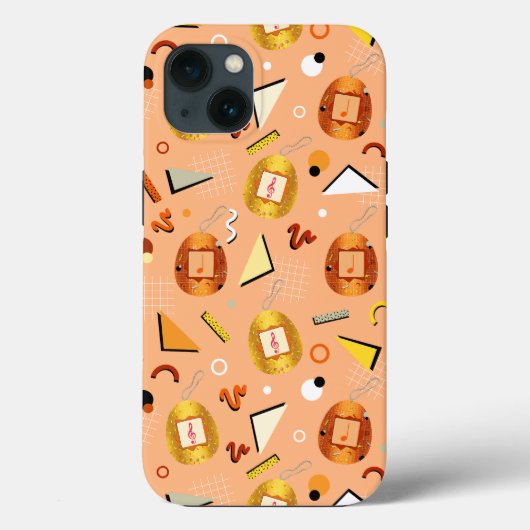Coques Case-Mate iPhone Retro Orange Tamagotchi (Verso)