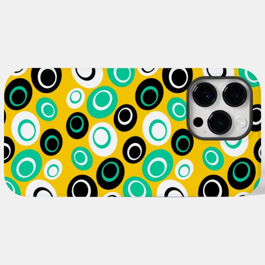 Coques Case-Mate iPhone Rétro Ovals (Verso (horizontal))