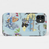 Coques Case-Mate iPhone Retro Paris Poodle Collage (Dos (Horizontal))