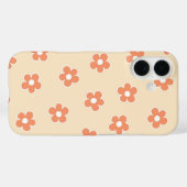 Coques Case-Mate iPhone Retro Peach Floral Whimsy Preppy Hippie Spring (Verso (horizontal))
