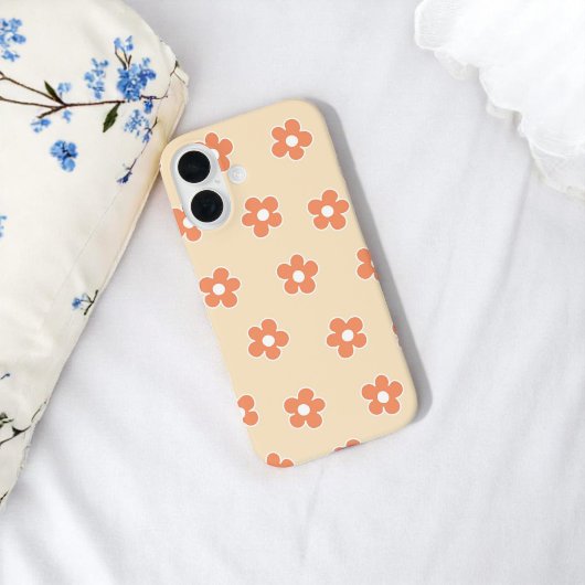 Coques Case-Mate iPhone Retro Peach Floral Whimsy Preppy Hippie Spring