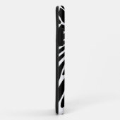 Coques Case-Mate iPhone Rétro peau de zèbre avec de l'or Bling (Dos/Droite)