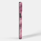 Coques Case-Mate iPhone Rétro Pink Disco Mirror | Monogramme (Verso / Droite)