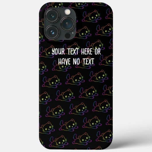 Coques Case-Mate iPhone Retro Rainbow Chat Kawaii Animal Magie Kitten (Verso)