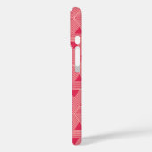 Coques Case-Mate iPhone Rétro rose Sakura Japon Triangle Motif géométrique (Verso / Gauche)