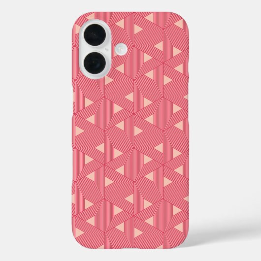 Coques Case-Mate iPhone Rétro rose Sakura Japon Triangle Motif géométrique (Verso)