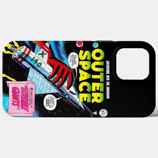 Coques Case-Mate iPhone Retro Sci-Fi Adventure Outer Space Comics Couvertu (Verso (horizontal))