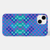 Coques Case-Mate iPhone Retro Snake Checker À damiers Motif (Verso (horizontal))
