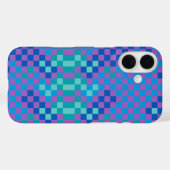 Coques Case-Mate iPhone Retro Snake Checker À damiers Motif (Verso (horizontal))