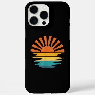 Coques iPhone 16 Pro Max Retro Sunset Rays Wavy Vintage Retro Sunshine Sun