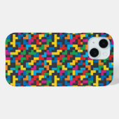 Coques Case-Mate iPhone Retro Tetris Blocks Seamless Pattern (Verso (horizontal))