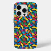 Coques Case-Mate iPhone Retro Tetris Blocks Seamless Pattern (Verso)