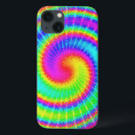 iPhone 13 Coque Rétro Tie Dye Hippie<br><div class="desc">Ce design super présente un arc-en-ciel tourbillonnant et lumineux dans un motif coloré à la cravate. C'est un design amusant et rétro pour les hippies amateurs de paix / bohèmes qui aiment les années 60,  70 et la couleur psychédélique.</div>