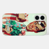 Coques Case-Mate iPhone Retro Valentine Flirty Guy (Verso (horizontal))