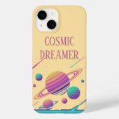 Coques Case-Mate iPhone Retro Vaporwave Planets Synthwave (Verso)