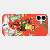 Coques Case-Mate iPhone Retro vintage Christmas Angels (Verso (horizontal))