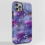 Coque Pour iPhone 14 Rétro violet rose et bleu disco miroir | Monogramm<br><div class="desc">Cette coque moderne,  avec son miroir disco glam,  violet foncé,  rose et bleu,  est d'inspiration rétro qui attirera votre attention ! Ajoutez votre nom,  vos initiales ou votre monogramme.</div>