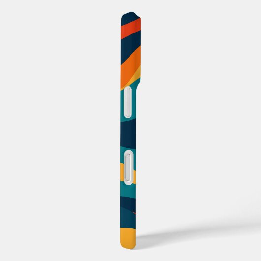 Coques Case-Mate iPhone Retro Wavy Pattern Modern Abstract iPhone Case (Verso / Droite)