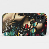 Coques Case-Mate iPhone Retro Woman on Beach Comédie Style Pop Art (Dos (Horizontal))